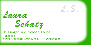 laura schatz business card